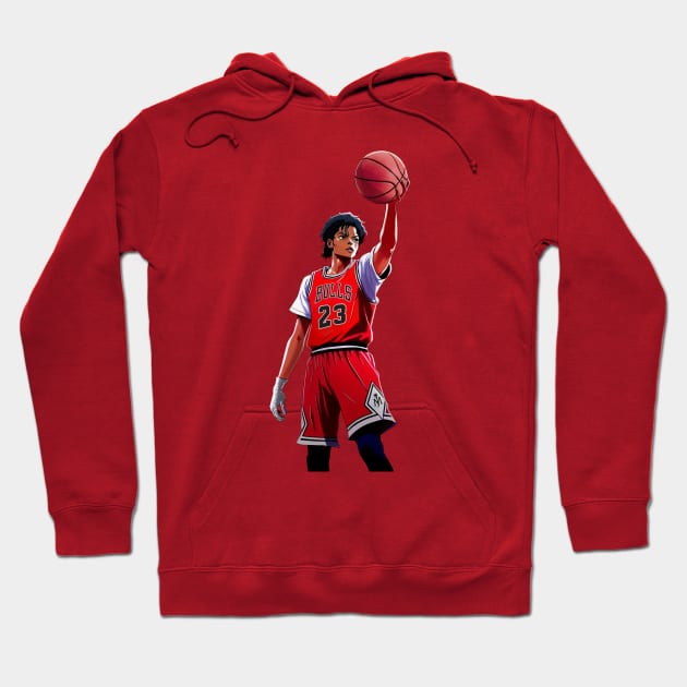 BASKETBALLART - 23 MJ Hoodie by JORDAN-ART23